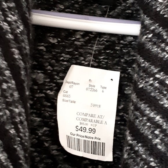 A Brand New Cynthia Rowley Sweater Coat Never worn, just tried on. - Picture 4 of 5